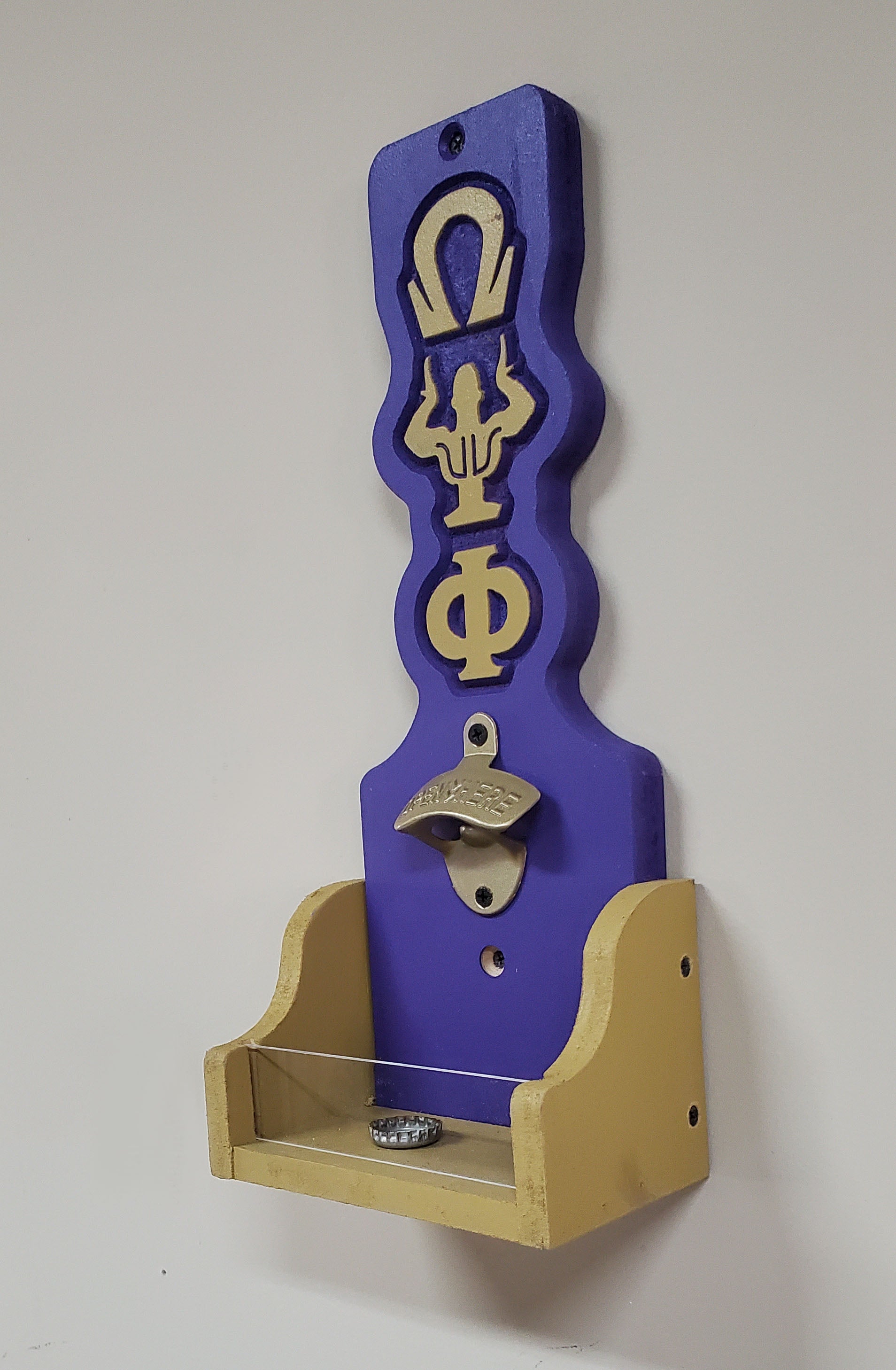 Omega psi phi hooks wall mounted opener